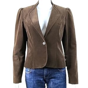 Vintage Changing Scene Velvet Blazer Sports Coat Jacket Juniors 9/10